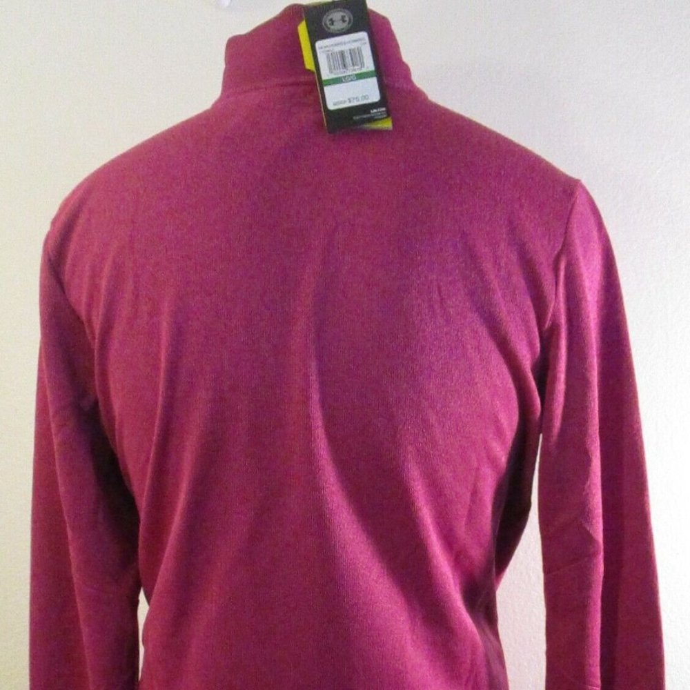 Under Armour UA Golf Storm Coldgear Fleece Sweater Heather Red 1329832-6… - Picture 11 of 12
